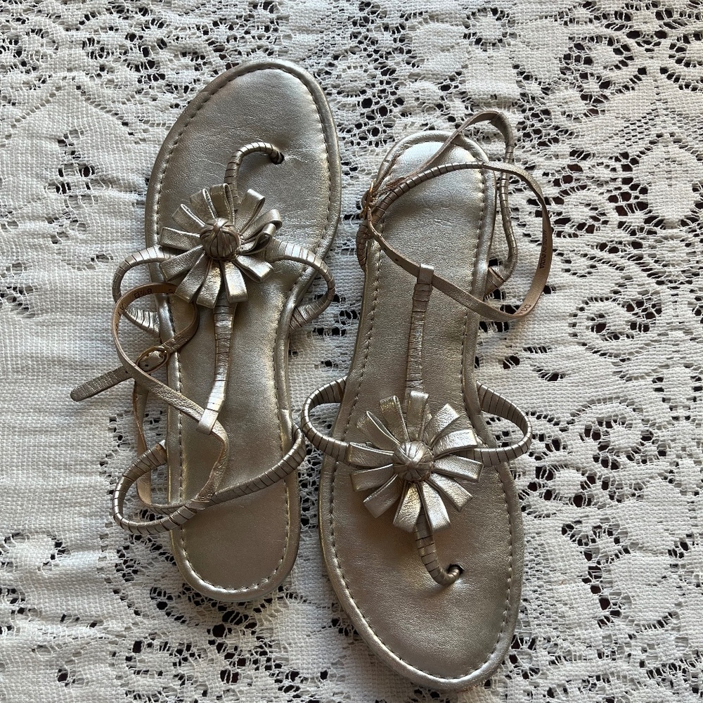 Cole Haan Women's Metallic Sandals 8 1/2